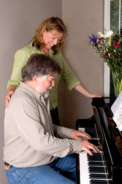 istock Couple at the piano 182676715