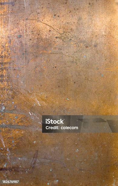 Spattered Copper Stock Photo - Download Image Now - Copper, Damaged, Dirty