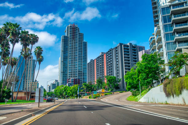 San Diego streets on a sunny day
