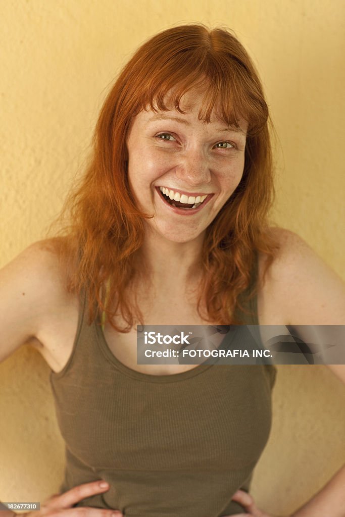 Jeune redhead - Photo de Bouche ouverte libre de droits