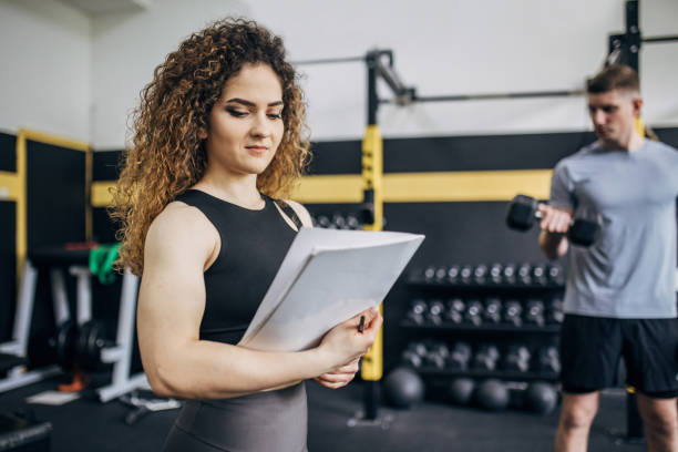 istock Female fitness instructor 1826776491