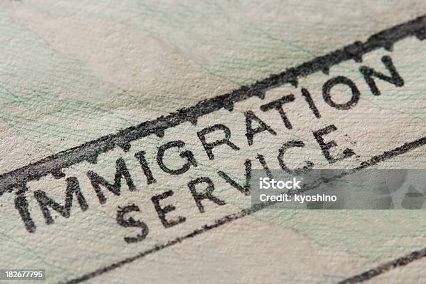 Selo De Imigração - Fotografias de stock e mais imagens de Carimbo - Carimbo, Emigração e Imigração, Alfândega - Edifício de Transportes