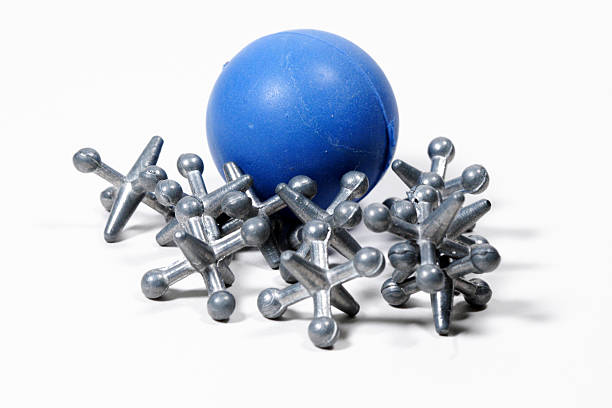 Ball and Jacks stock photo