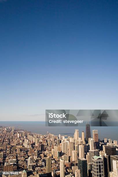 Chicago Skyline Aerial View Stock Photo - Download Image Now - Aerial View, Chicago - Illinois, Architecture