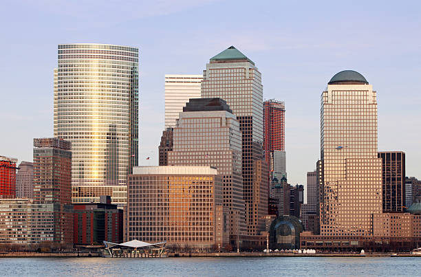 istock Office Buildings In New York Financial District 182678437