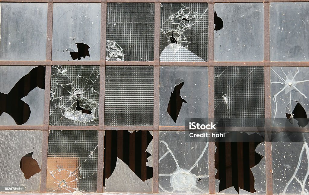 shattered window glass broken window - similar images can also be found in my portfolio and in my lightbox "shattered window glass" Shattered Glass Stock Photo