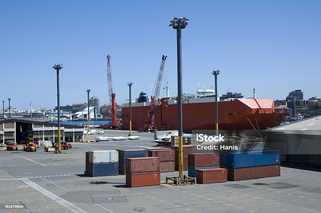 dock di spedizione - Foto stock royalty-free di Acqua