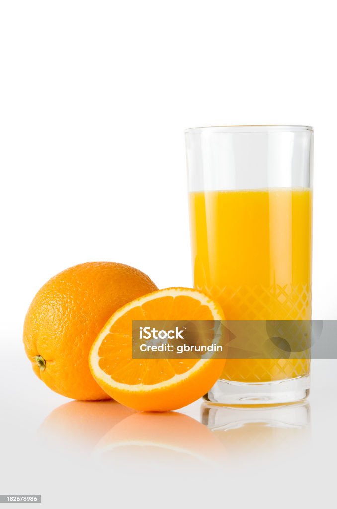 E suco de laranja - Foto de stock de Copo royalty-free