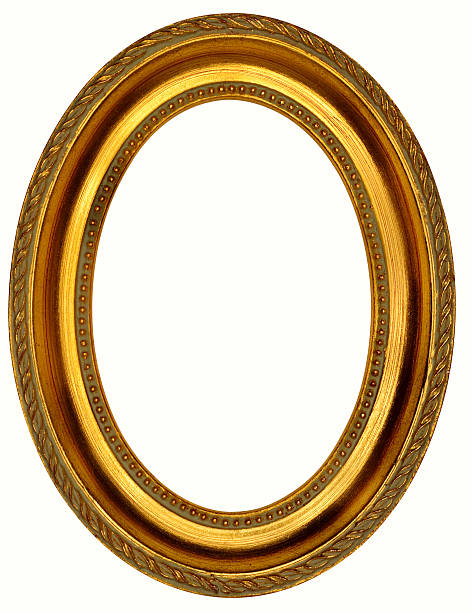 istock Classical Gilded Gold Oval Picture Frame. Isolated with Clipping Path 182679129