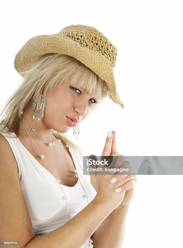 Cowgirl Retrato - Foto de stock de Kitsch royalty-free