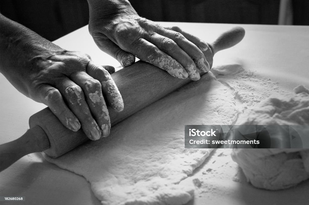 hand made kitchen work Rheumatoid Arthritis Stock Photo