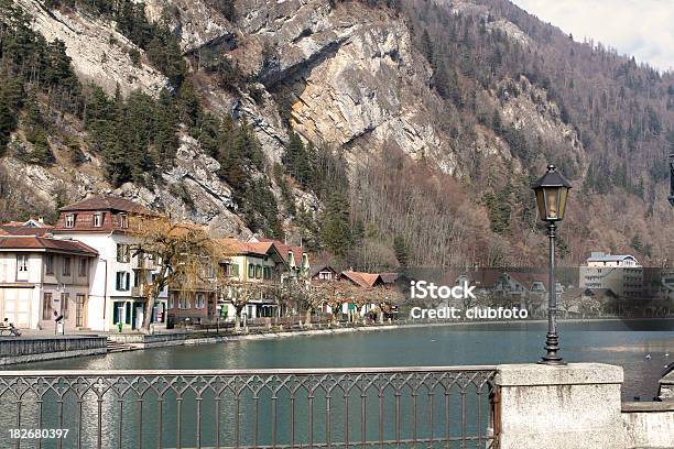 Interlaken Across The River Towards Unterseen Old Town Switzerland Stock Photo - Download Image Now