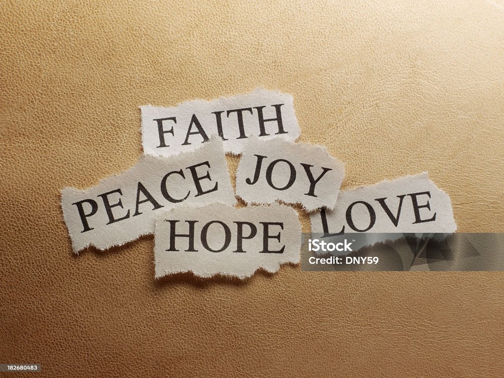 Faith,Peace,Hope,Love,Joy "Faith,hope,peace,love, & joy" Hope - Concept Stock Photo