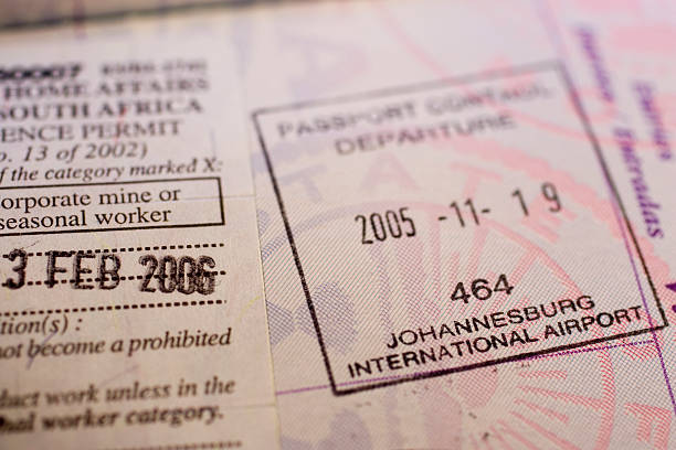 istock Travel: South Africa Passport Stamp 182680502