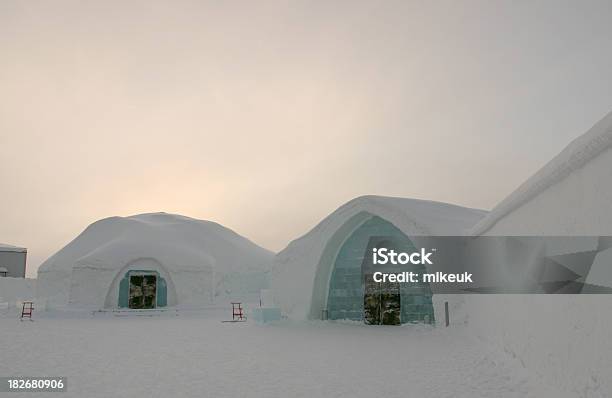 Albergo Di Ghiaccio Kiruna Svezia - Fotografie stock e altre immagini di Igloo - Igloo, Ghiaccio, Albergo