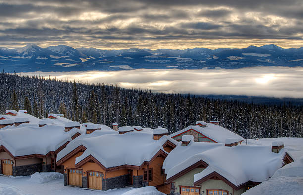 La pintoresca vista a las montañas, Big blanco, BC - foto de stock
