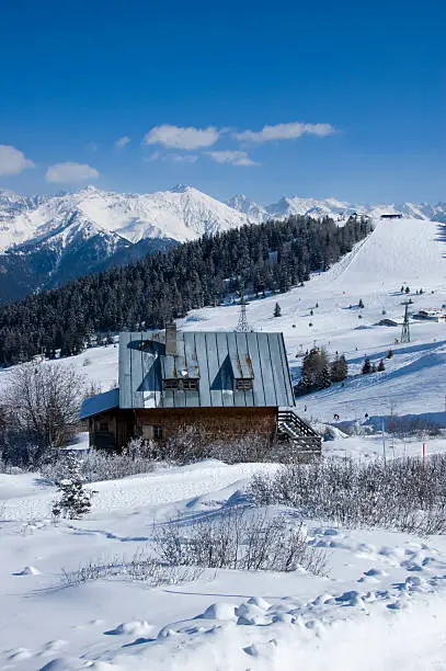 a hut in the Austrian Alps