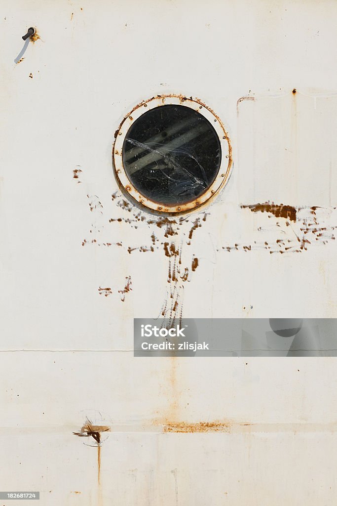 Rusty velha Porthole - Foto de stock de Círculo royalty-free