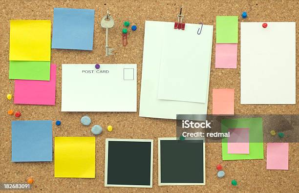 Note Board Stock Photo - Download Image Now - Bulletin Board, Cork - Material, Poster