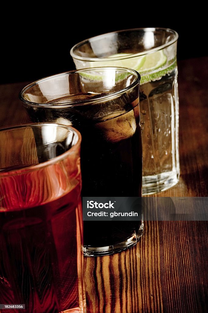 Bebidas em uma linha - Royalty-free Bebida Foto de stock