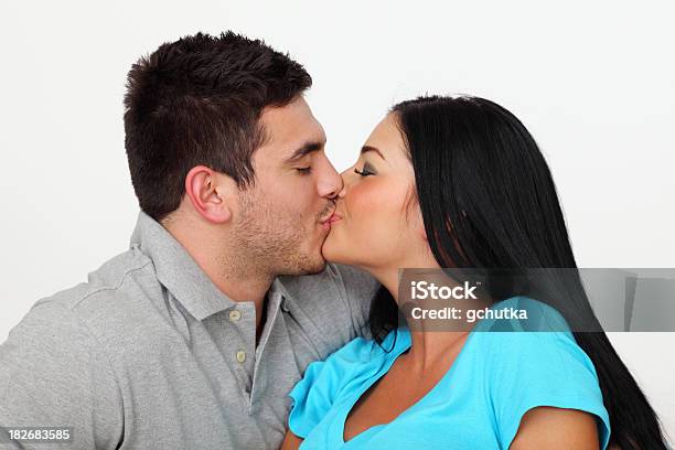 Couple Kissing Stock Photo - Download Image Now - 20-29 Years, Adult, Adults Only