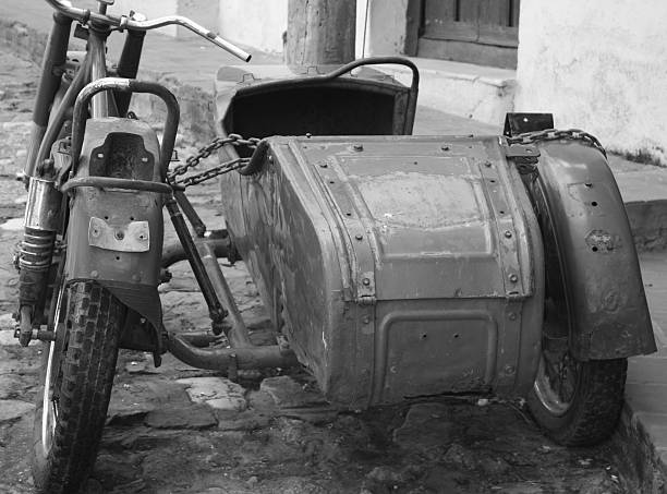 istock battered motorbike and side car 182683604