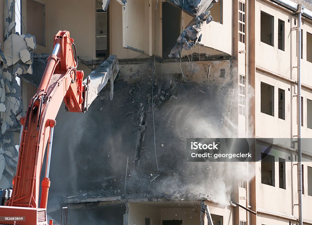 Démolition de Flats - Photo de Chantier de construction libre de droits