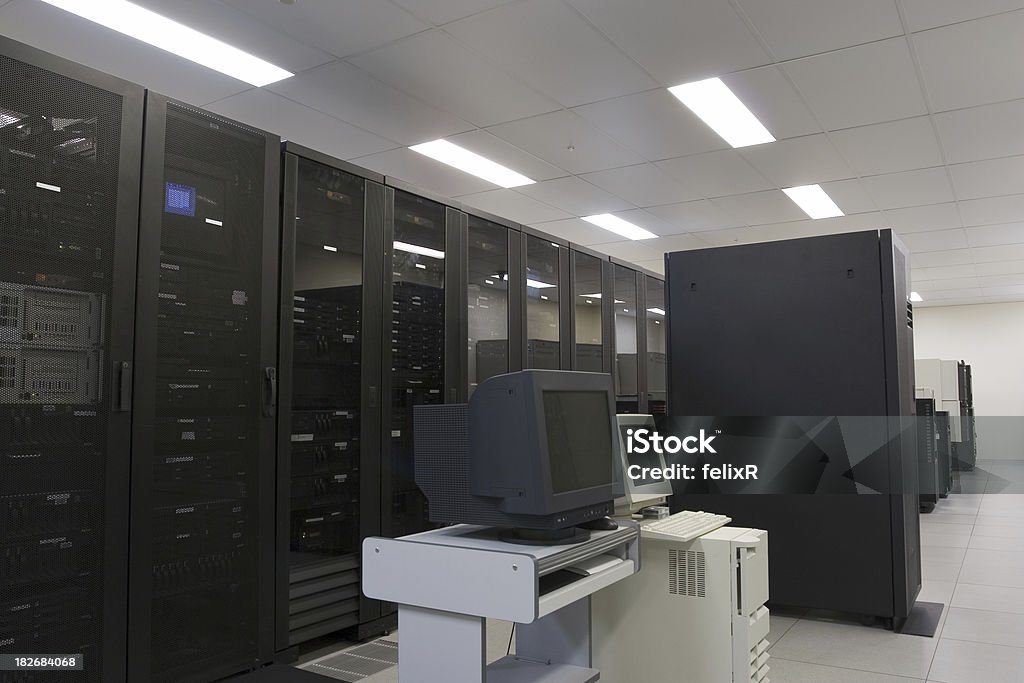IBM servidor quarto - Foto de stock de Computador royalty-free