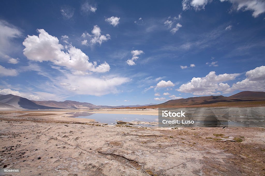 Salt lake, Salar de Altiplano de Atacama, Chile - Foto de stock de Altiplano royalty-free