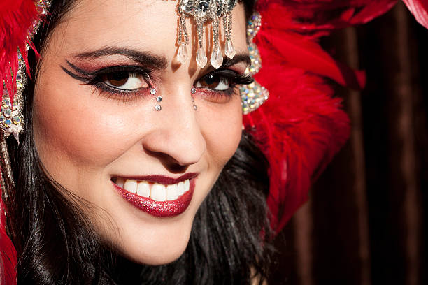 istock Pretty Show Girl Portrait with Copy Space 182684296