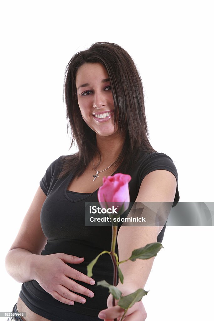 Tienen una rosa - Foto de stock de 18-19 años libre de derechos