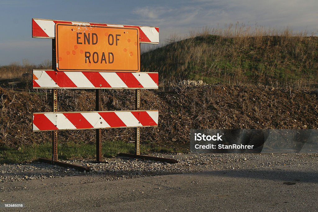 Final de la señal, al final, final - Foto de stock de Accidentes y desastres libre de derechos