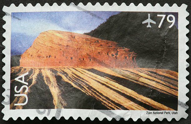 istock Zion National Park on a stamp 182685062