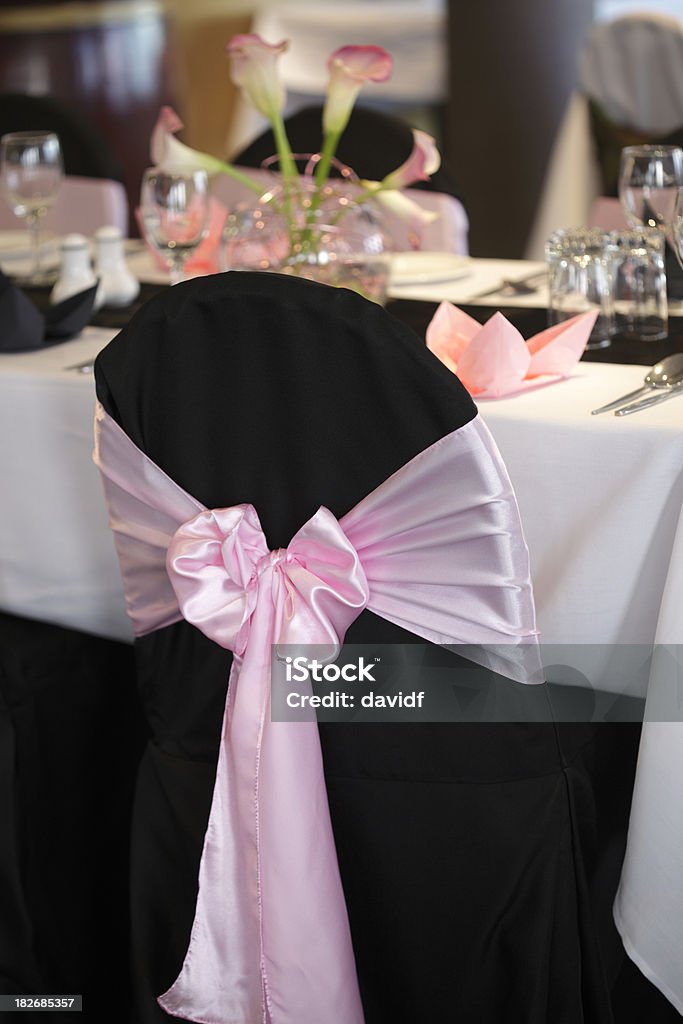 Hochzeitsempfang Stuhl - Lizenzfrei Blume Stock-Foto