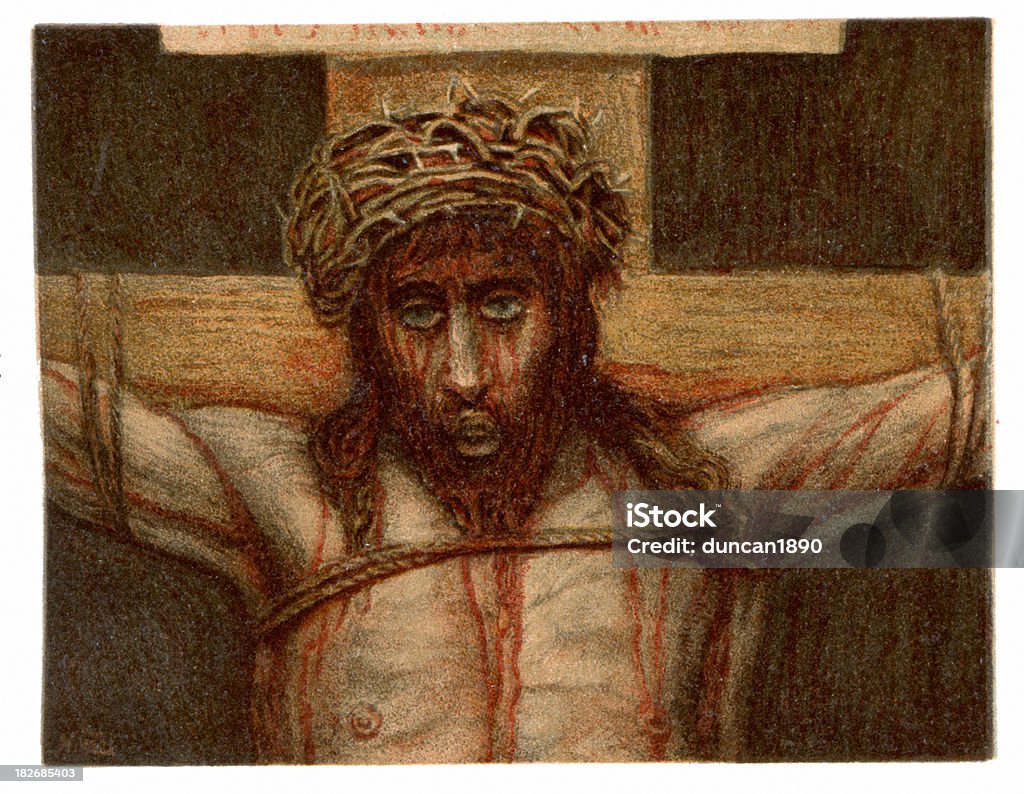 Jesus na Cruz - Royalty-free Jesus Cristo Ilustração de stock