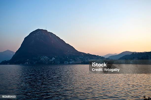 Foto de Monte San Salvatore e mais fotos de stock de Lago - Lago, Cantão de Ticino, Lugano