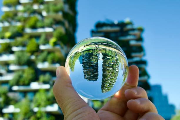 istock Crystal ball against skyscrapers 1826858775