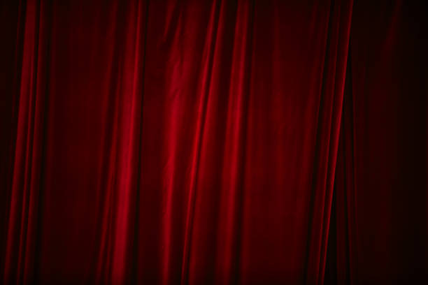 istock Red curtain in theatre 1826859997