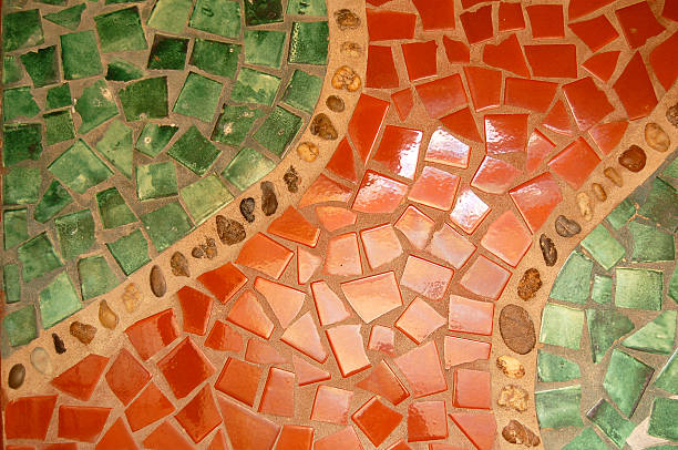 Fond de tuiles colorées en céramique - Photo