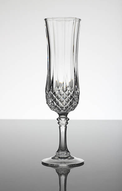 istock Lead cut glass crystal champagne flute 182686701