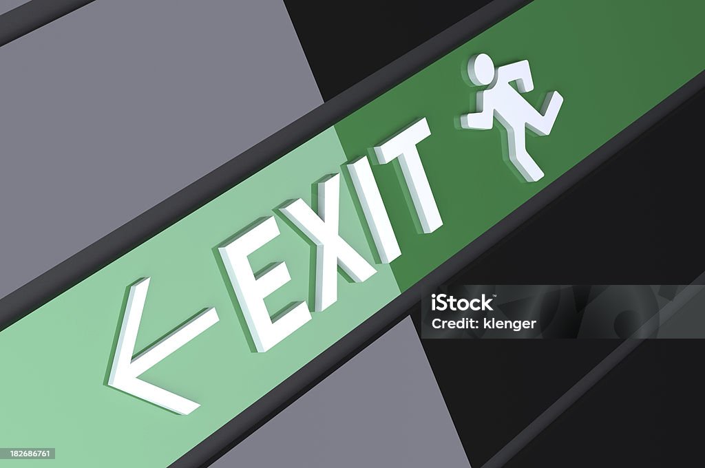 Exit-Знак Выход - Стоковые фото Evacuation роялти-фри