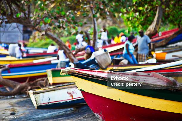 Photo libre de droit de Bateaux De Pêche Des Caraïbes banque d'images et plus d'images libres de droit de Jamaïque - Jamaïque, Caraïbes, Bateau de pêche