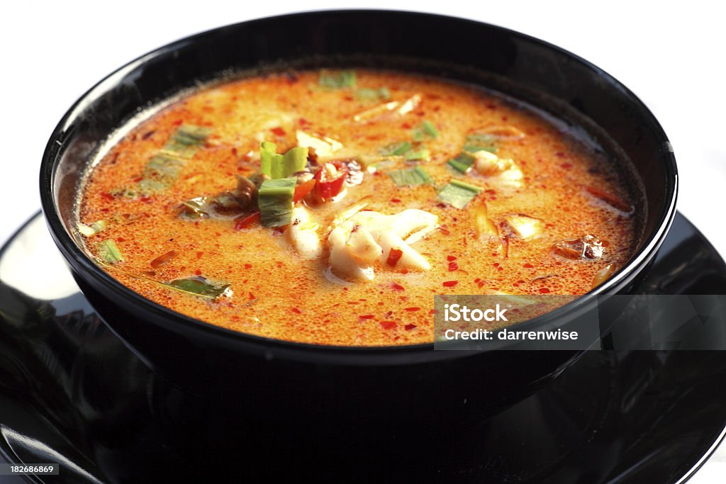 Cuisine thaïlandaise - Photo de Soupe Tom Yum libre de droits