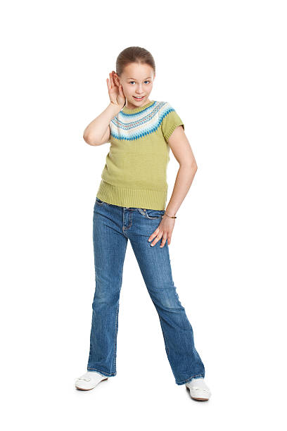 istock eleven years old girl eavesdropping 182687252