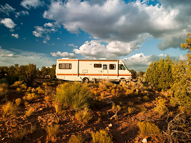 istock RV parked in the canyon 182687297