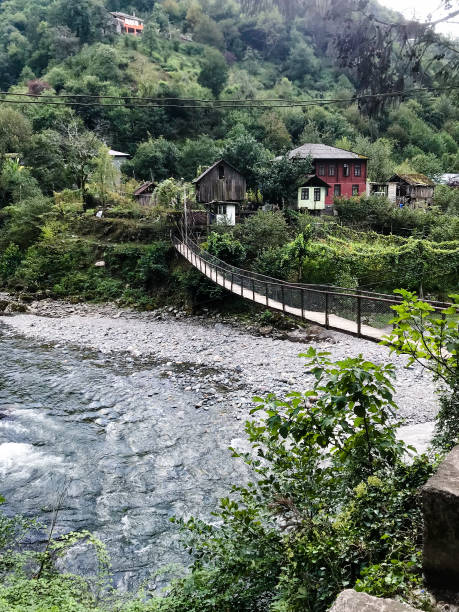 istock Scurdidi river with suspension bridge in Adjara 1826874215