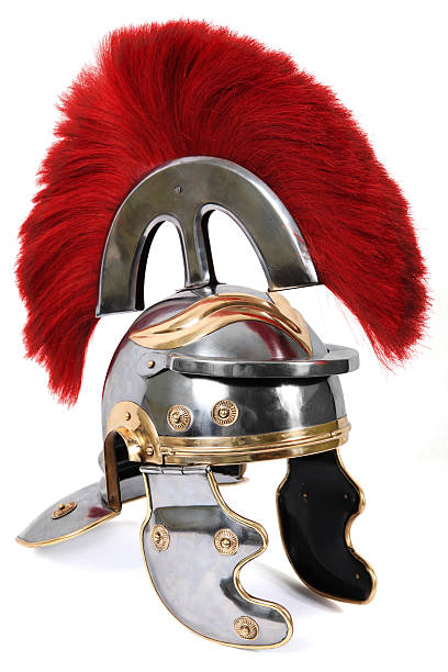 centurione casco - roman foto e immagini stock
