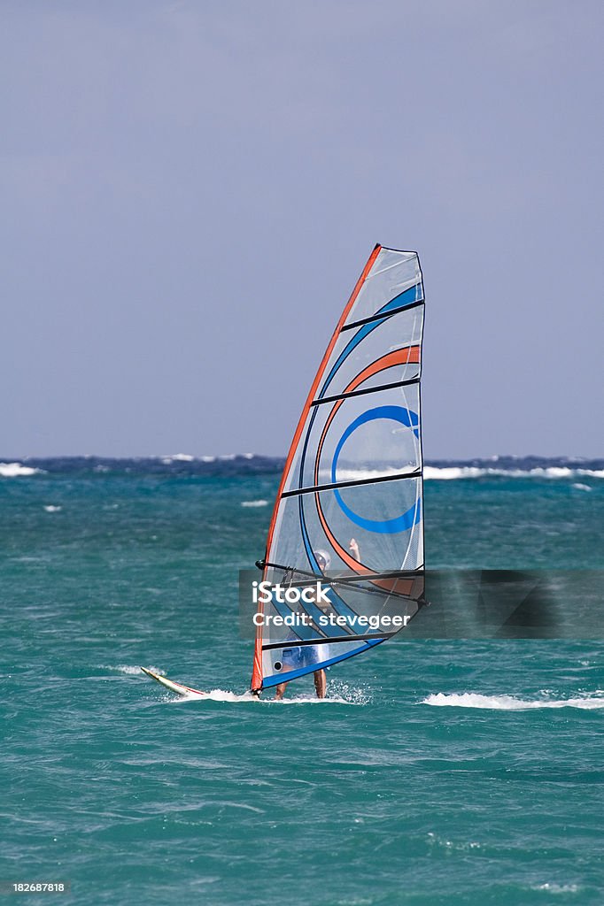 Windsurfe em Saint Lucia - Foto de stock de Atividade Recreativa royalty-free