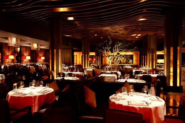 istock Restaurant Interior with Asian Fusion Atmosphere 182687963