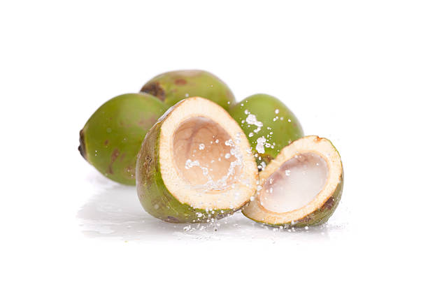 istock green coconut sliced and wet 182688175
